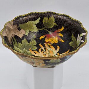 Jingfa Cloisonné Enamel Famille Noire Bon Bon Bowl